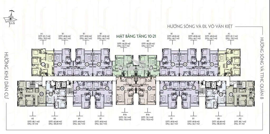 Chủ bán gấp căn tầng trung đẹp,saigon skyview q8,75m,chênh 350 - Ảnh 2