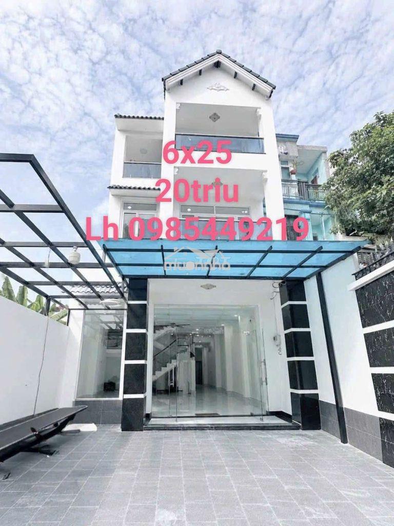 Nhà mới 💯 6*25 3lau 4pn 4wc sân thượng