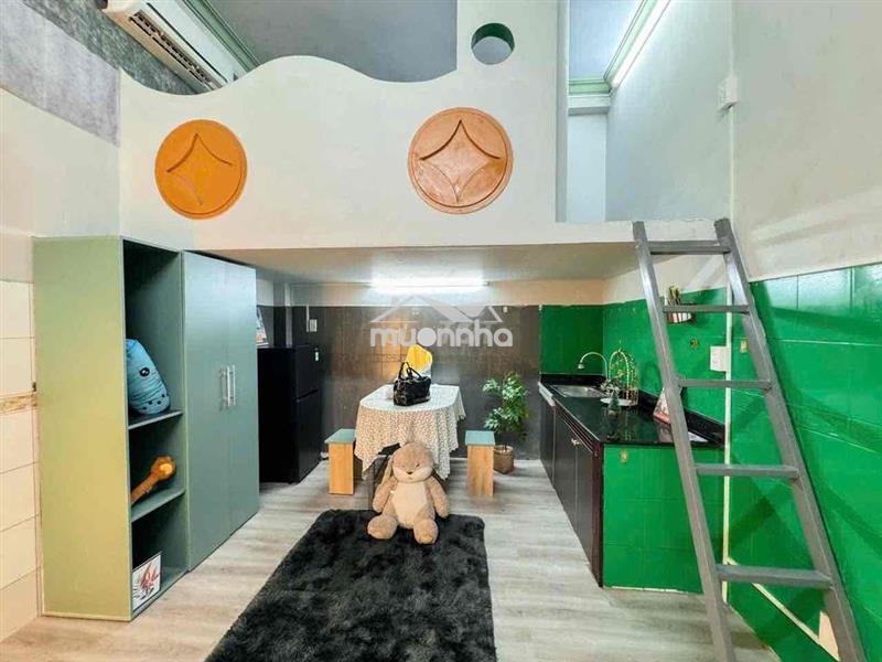 Duplex to 35m2 tầng trệt thoáng , gác đứng được cao