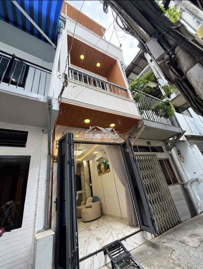 Mới đẹp 3 tầng 3pn, 22m2(2.9x7.5), hẻm 3m 1/ sát mt trần phú q5