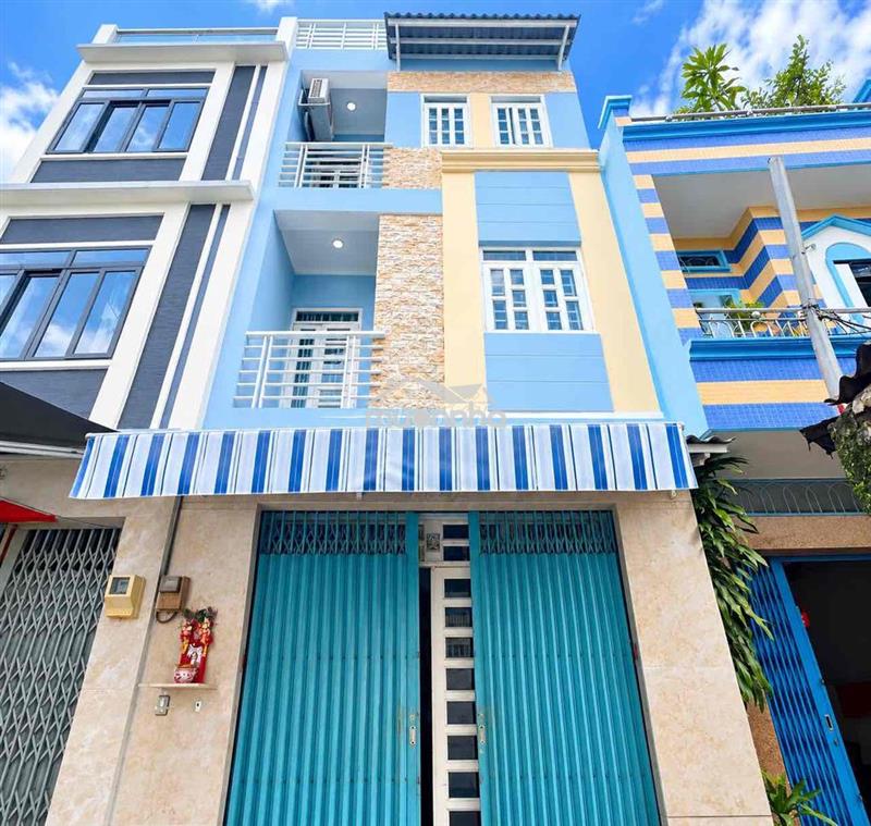 [4.2m x 10m] 7.1 tỷ nhà 4 tầng - cách mặt tiền 15m  gần cx bình thới