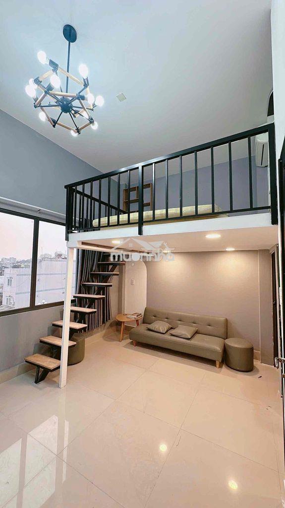 Cho thuê căn hộ có gác cửa sổ trời full nt ngay trung tâm quận 4