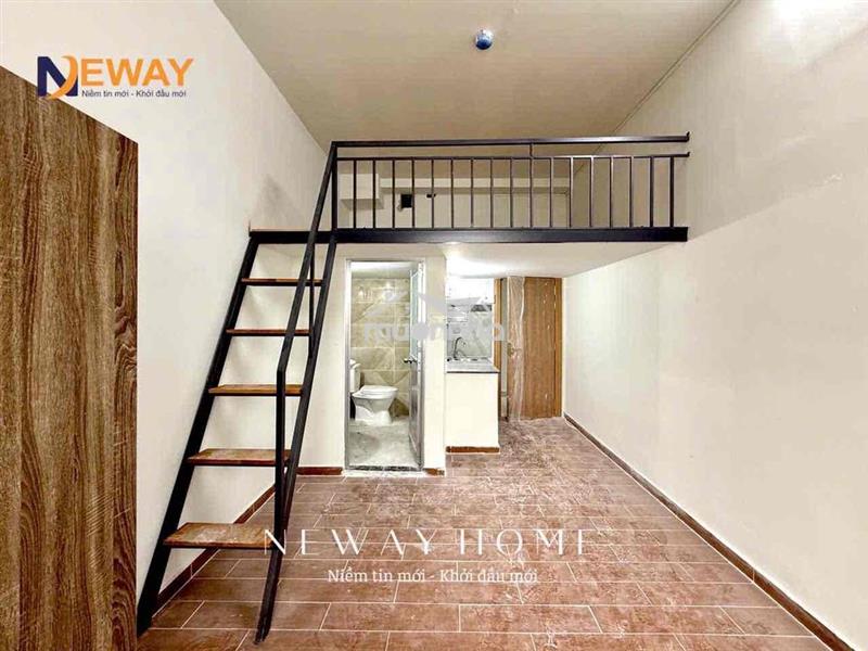 Phòng trọ có gác ngay đh nguyễn tất thành mới 100%, sẵn máy lạnh. đẹp