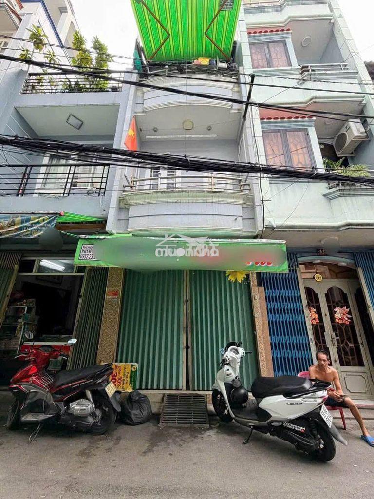 Cho thuê nhà nguyên căn ngô thời nhiệm phú nhuận 4pn hẻm xe tải